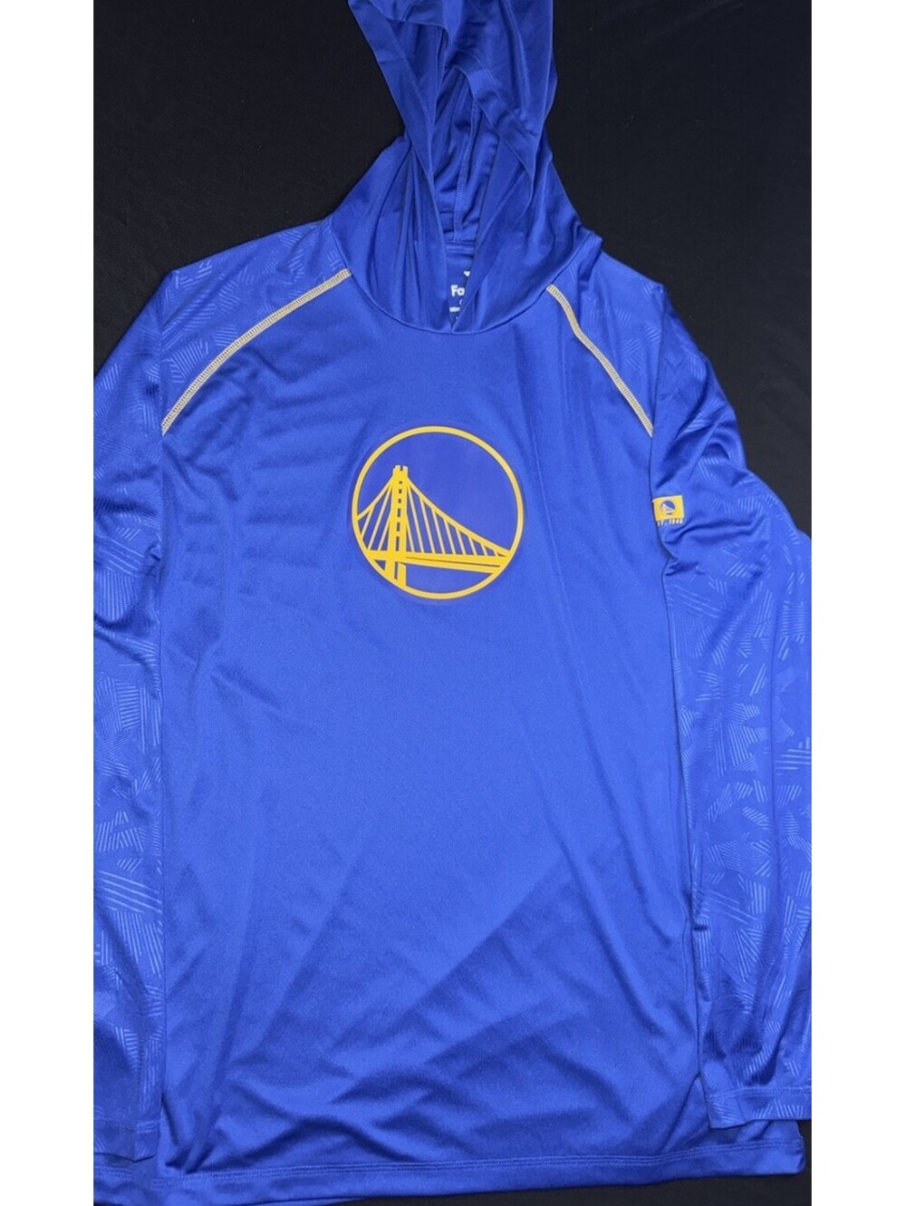 Golden State Warriors Fanatics NBA Lightweight Blue Pullover Hoodie Size 2XL